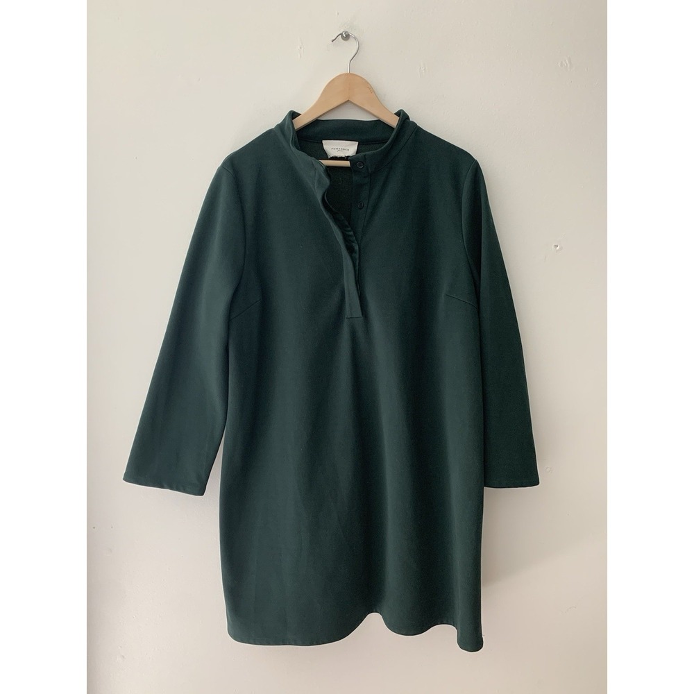 Pomander Place Tuckernuck Avery Green Mock neck Dress Forest Thick Cozy XXL